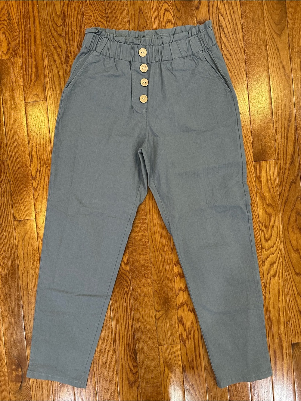 Nimin blue paperbag pants women’s size small LNC